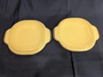 Rubbermaid Microwave Heatables 2 Dishes 0061 Almond Lids. Fixed Price $25.00.