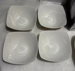 Set Of 4 Simply Essential Square Porcelain Bowls Unused. Fixed Price $49.26.