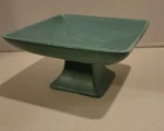Mcm Vintage Royal Haeger Aqua Glaze Compote Square Shallow Dish Usa RG170. Fixed Price $27.95.