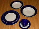 Gibson China Cobalt Blue Band W Black Trim # GID151 - Select Your Piece(s)!. Fixed Price $7.49.