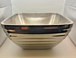 Lg. Vollrath 18-8 47637 Double Wall Stainless Steel Beehive Serving Bowl 12" Sq.. Fixed Price $15.00.