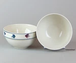 Folk Craft Rainbow Trout: Set(s) Of 2 Soup/cereal Bowls, Mint Unused! Scotty Z. Fixed Price $6.38.