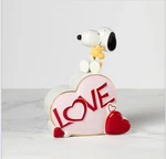 Lenox Peanuts Snoopy Valentine's Day Candy Jar 8" Love Figural Decor. Fixed Price $49.99.