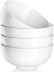 26 Oz Porcelain Soup Bowls Set Of 4, White Ceramic For Kitchen, Cereal. Fixed Price $38.09.