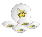 Lorren Home Trends 5 Piece Porcelain Pasta Set, 1 Serving Bowl And 4 Individual. Fixed Price $52.89.