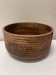 Pottery Barn Wooden Acacia Bowl Accent Accessory 12X12X6 Inches Brown. Fixed Price $89.00.