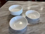 Corelle Winter Frost White Berry Dessert Fruit Sauce Bowls 5 3/8 Inch Set Of 10. Fixed Price $28.00.