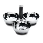 Mary Jurek: Tundra Black Triple Nut Bowl Or Condiment Server. Fixed Price $150.00.