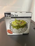 Dips Ice Acrylic Condiment Serving Bowl Clear 16OZ By Prodyne. Fixed Price $13.99.