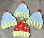 Set Of 4 Pfaltzgraff Taffy Candy Hat Plates - 2006 Boston Warehouse. Fixed Price $12.60.