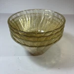 Lot 4 Vintage Packerware Hard Plastic Cereal Bowls 6 Swirl Glitter. Fixed Price $20.00.