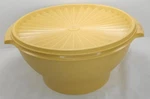 Vintage 1980S Harvest Gold Yellow Large Tupperware Bowl 880-3 With Lid 880-5. Fixed Price $19.99.