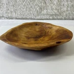 Enrico Rootworks Small Flat Cut Platter Fir Wood Bowl 2180 Hand Carved 6X2. Fixed Price $29.95.