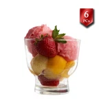 Lav Cream Service Bowl Set, Sundae Glass Dessert Cup 6PCS,8.25OZ. Fixed Price $24.90.