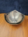4 American Metalcraft Set Fancy Square Top Cut Modern. Fixed Price $45.00.