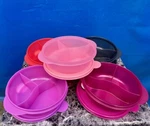 Tupperware New Microwave Lunch Bowl Divided Dish Vented 825MIL 3/4CUP. Fixed Price $17.00.