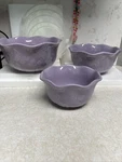 Temptation Tara Mixing Nesting Bowls X3 Lilac Purple Floral Bead Butterfly. Fixed Price $69.99.