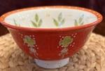 Anthropologie Elka Ayaka Red Mint Footed 18 Ounce Cereal Bowl. Fixed Price $22.00.