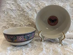Set Anthropologie Garden Tile Cereal Soup Bowl Mosaic Butterfly Bistro Designer. Fixed Price $54.50.