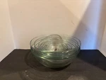 Arcoroc France Cardinal 10 Piece Clear Glass Nesting Mixing Bowls Complete Set. Fixed Price $74.99.