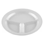 Get CP-532-W Supermel White Melamine 11" Dia. 3-COMPARTMENT Plate Doz. Fixed Price $72.42.