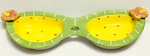 Dennis East 2004 Ceramic Sunglasses Chip Dip Candy Dish Nut 14" Long.. Fixed Price $14.95.