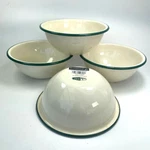 Gsi Outdoors Mixing Bowls Deluxe Cream 6" Blue Rim Set Of 4 2016 C27. Fixed Price $39.99.