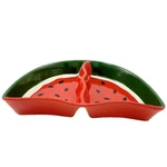 Tabletop Divided Serving Dish Ceramic Picnic Party 55148 Watermelon. Fixed Price $46.99.