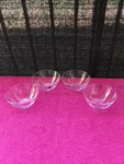 Princess House Heritage Pattern Etched Crystal Bowls Set Of 4 Dessert Salad. Fixed Price $49.99.
