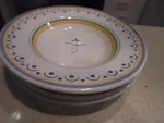 3 Williams-sonoma WS04 White/yellow/blue Pasta/soup Bowls Near-mint Shipping. Fixed Price $14.99.
