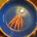 Certified International Pasta Bowl Set Hand Painted Veggies By Jennifer Clark. Fixed Price $125.00.