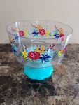 New Pioneer Woman Floral Footed Plastic Snack Bowl. Fixed Price $22.00.