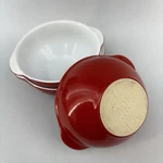 Emile Henry France SET/3 Red Stoneware Lug Ear Handled Cereal Soup Bowl 21.00. Fixed Price $45.00.