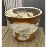 Vtg Artisan Pottery Handmade Round Bowl Wheel Thrown Splash Glaze Signed Tr 4.5. Fixed Price $20.00.