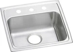 Elkay LRAD191855 Lustertone 19" Drop Single Basin Stainless - 3 Faucet Holes. Fixed Price $876.75.