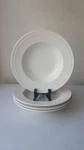 Set Of 4 Large Rim Soup/salad Bowls - Italian Countryside By Mikasa DD900 9.5". Fixed Price $30.00.
