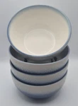 4 Piece Pfaltzgraff Eclipse Blue 6-1/8" Soup Cereal Bowl Set Euc. Fixed Price $28.00.