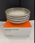Le Creuset Stoneware Classic Coupe Pasta Bowls - Nutmeg Of 4. Fixed Price $164.36.