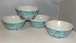 Tarhong Blue And White Spade Floral Melamine Cereal Salad Dessert Bowl Set Of 4. Fixed Price $15.99.