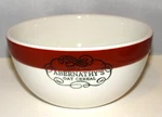 Williams Sonoma Oatmeal Cereal Bowl Vintage Victorian Country Red Rim Abernathy. Fixed Price $7.99.