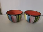 Nancy Green Discontinued Quality Pottery Certified International Ice Cream Bowls. Fixed Price $24.95.