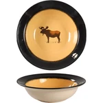 Big Sky Carvers Brushwerks Moose Rimmed Soup Bowl 11000107. Fixed Price $13.99.