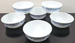 6 Corelle Portofino Soup Cereal Bowls Set Corning Floral Blue Serving Dishes Lot. Fixed Price $109.67.