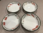 Set Of 4 Vintage Pier 1 Pomodoro 8.5" Pasta/soup/salad Bowls - Italy. Fixed Price $49.00.