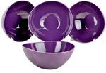 Diane Von Furstenberg Dvf Pebblestone Eggplant Soup Cereal Bowl SET/4 New. Fixed Price $70.99.
