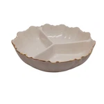 Lenox Symphony Divided Relish Dish Ivory Gold Trim 3 Section Serving Bowl 7.5IN. Fixed Price $18.00.