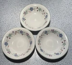 Set Of 3 Oneida Ava 9" Round Vegetable/serving Bowls-retired-floral. Fixed Price $24.00.