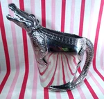 Gorgeous Alligator Pitcher By Arthur Court Designs 72OZ Handmade Aluminum. Fixed Price $158.00.