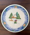 Mikasa Country Classics Sleigh Bells Serving, Cake Plate/ Platter DD012 12.5. Fixed Price $25.00.