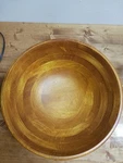 Lipper International Wood Cherry Finish Salad Bowl, 13.75". Fixed Price $12.99.